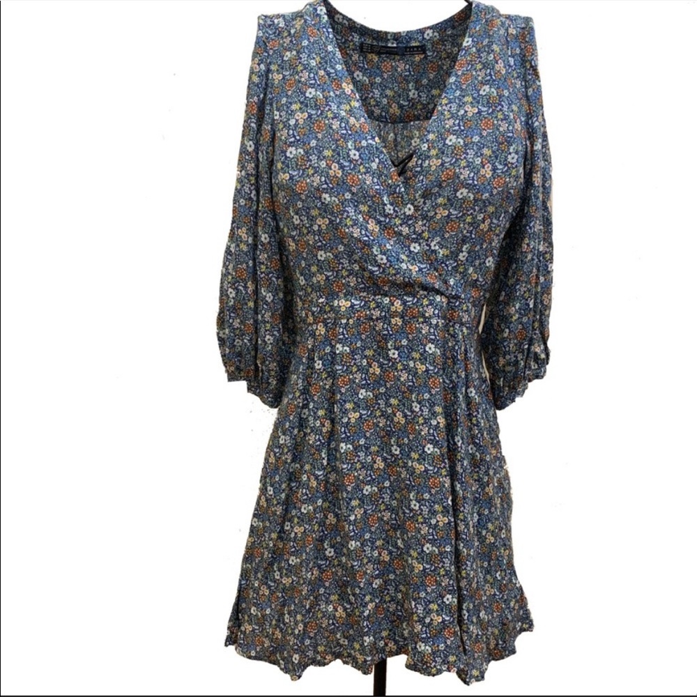 ISO: ZARA TRF COLLECTION Floral Long Sleeve Dress SZ M not for sale!